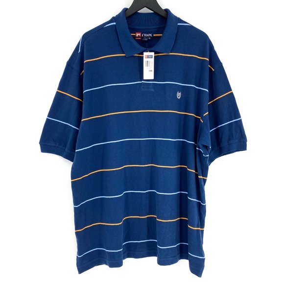 CHAPS Crest Striped Polo Shirt NWT - Picture 14 of 16